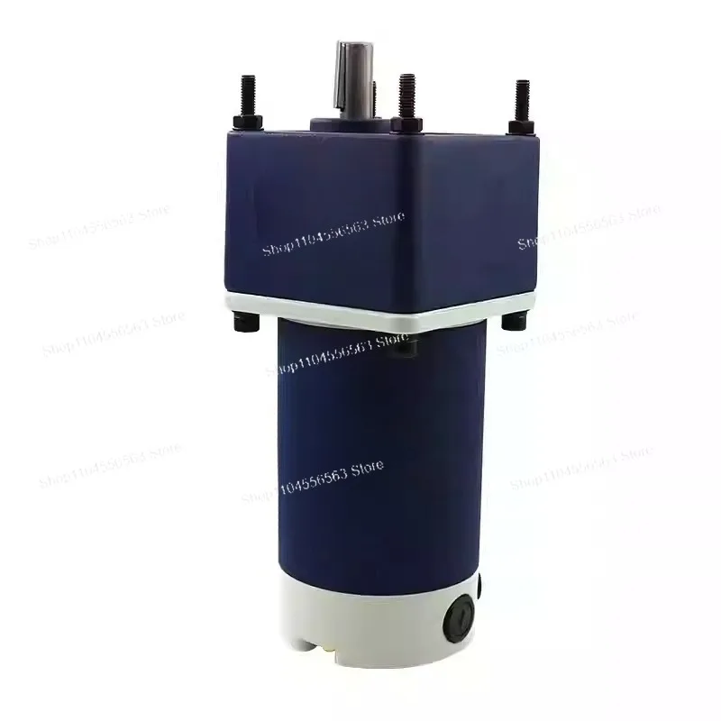 120W DC Gear Motor - 12V/24V High Torque Worm Gear Reducer with Bracket for DIY & Industrial Use