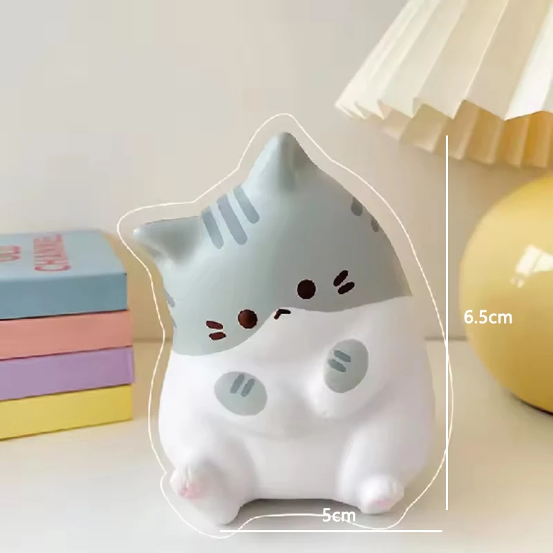 New Cat Stress Relief Squeeze Toys Cute Cartoon Decompression Doll Slow Rebound Home Table Ornaments Stress Reliever Toys Gifts