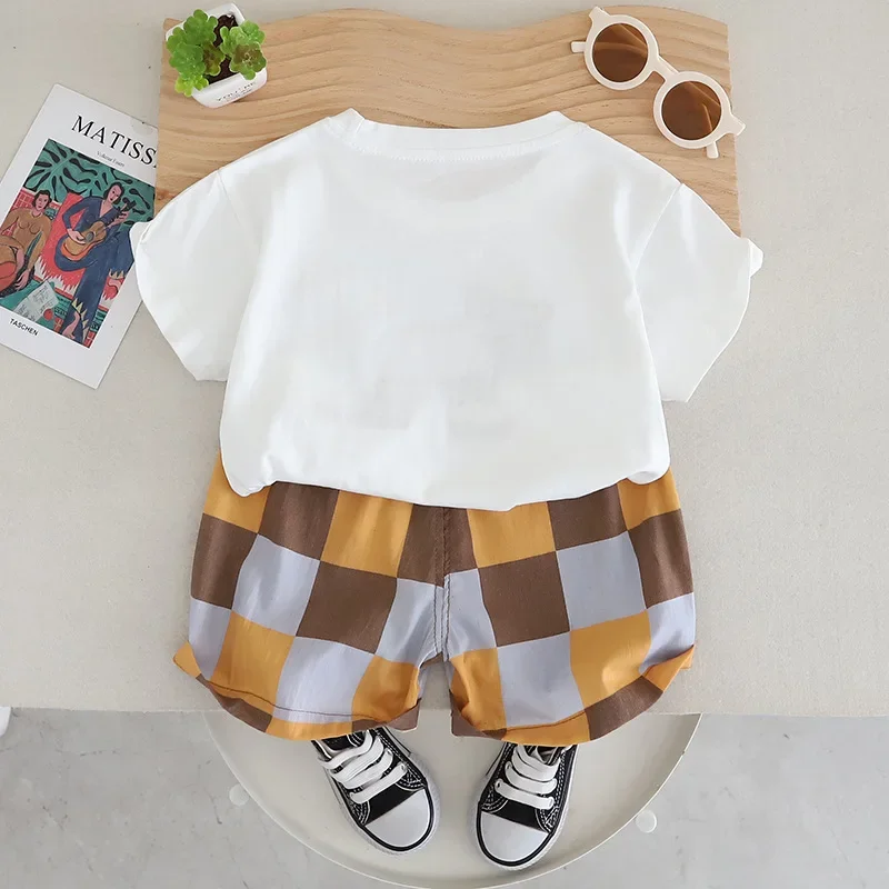 New Summer Baby Boys Clothes Suit bambini ragazze sport t-shirt Shorts 2 pz/set abbigliamento per bambini Costume per bambini tute per bambini