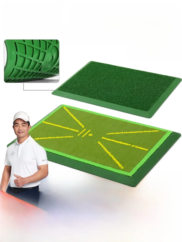 tapis-d'entrainement-de-golf-pgm-pour-l'interieur-avec-detection-de-trajectoire-par-billes-pour-debutants-durable-aide-a-l'entrainement-de-golf