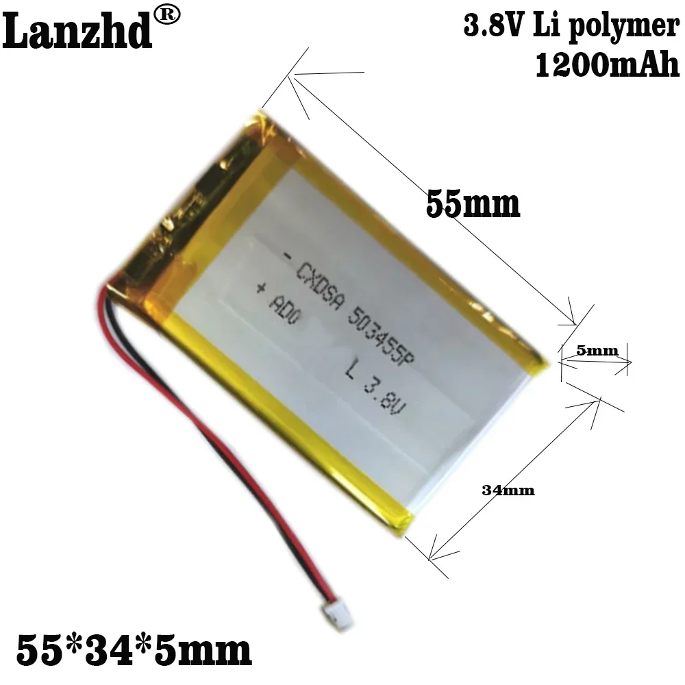 

3.7v 1200mah 503455 Rechargeable lithium polymer battery for Garmin Nuvi Replacement & Tools nuvi: 200, 200 w, 205, 205 t