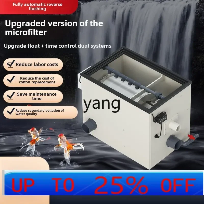 

CX fish pond automatic backwashing circulation fish stool separation filter aquaculture micro filter
