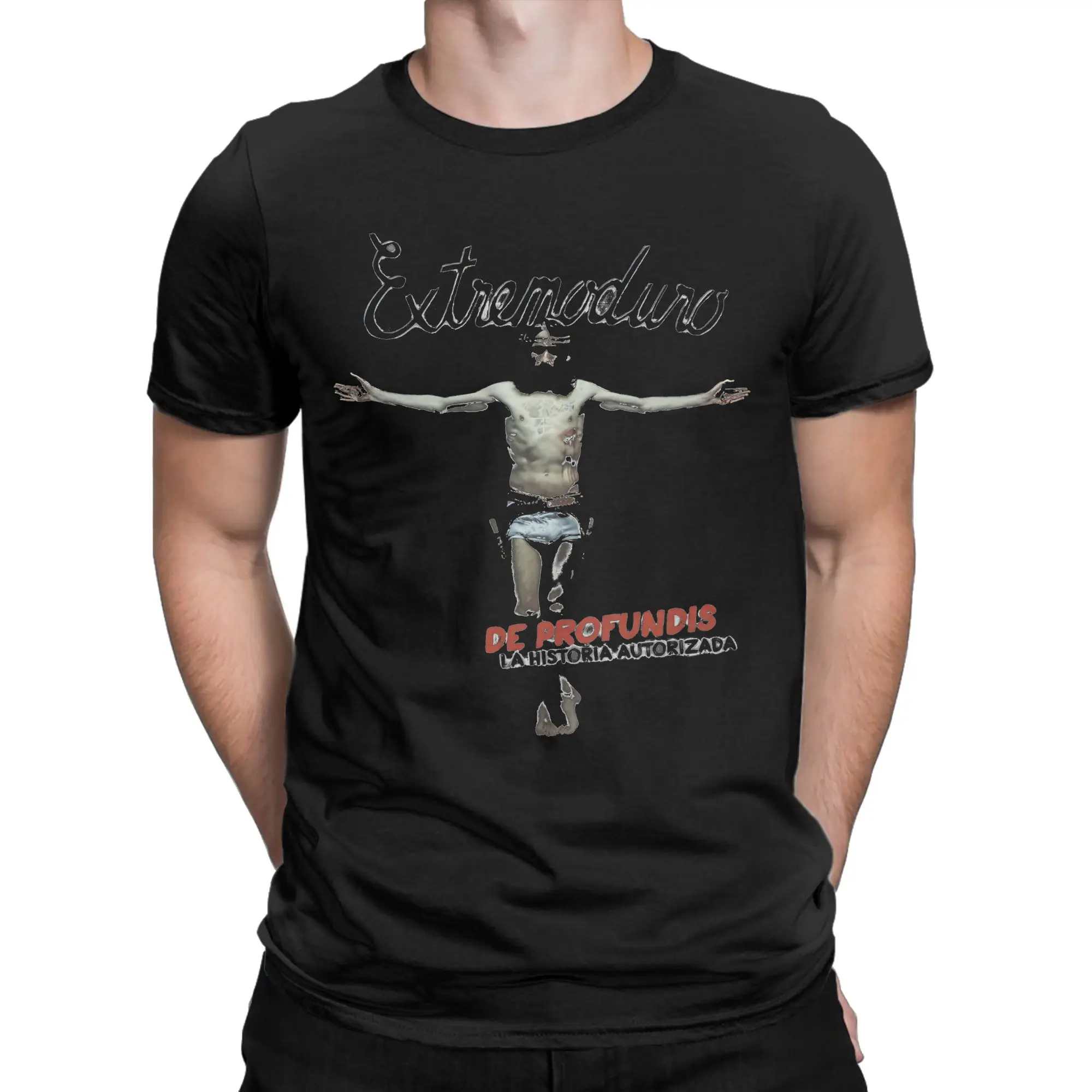 Men T-Shirts Extremoduro Spanish Hard Rock Band Awesome Pure Cotton Tees Short Sleeve T Shirts Round Collar Clothing Printed