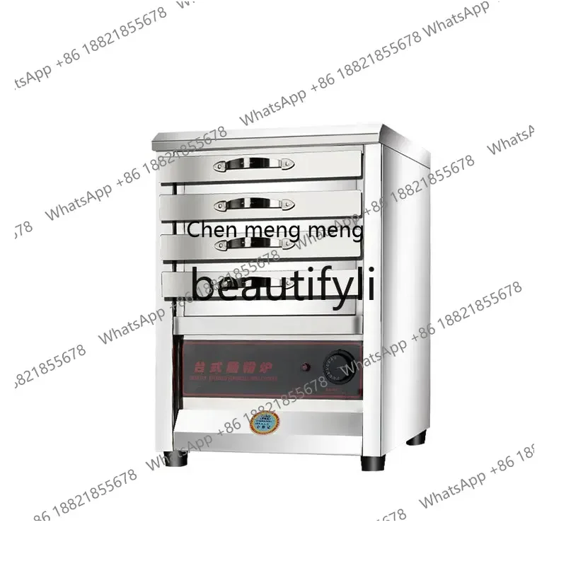 

Small desktop rice flour machine commercial drawer steamer stainless steel steaming soup cabinet box 1