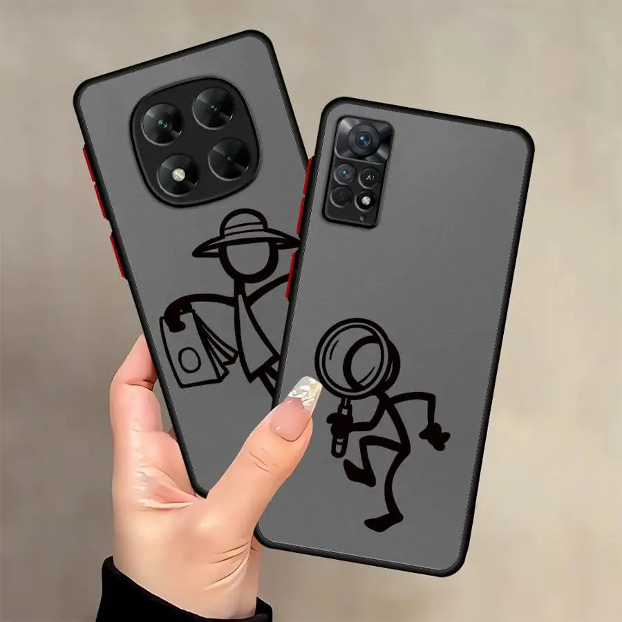 Casing Handphone Gambar Karakter Lucu untuk Xiaomi Redmi Note 11S 9S 7 12s 8 9 10 11 Pro 8T 10S 13 14 12 Pro Plus