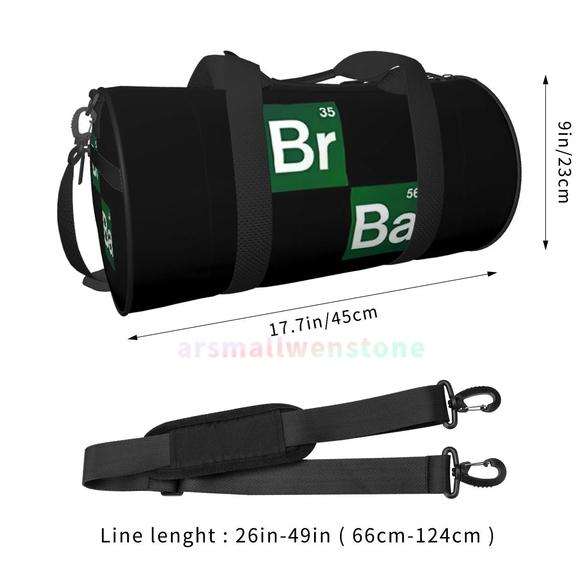 Breaking Bad Yoga Bag Workout Durable Backpack Handbags Round Outdoor Fitness Bags Travel Duffle Bag