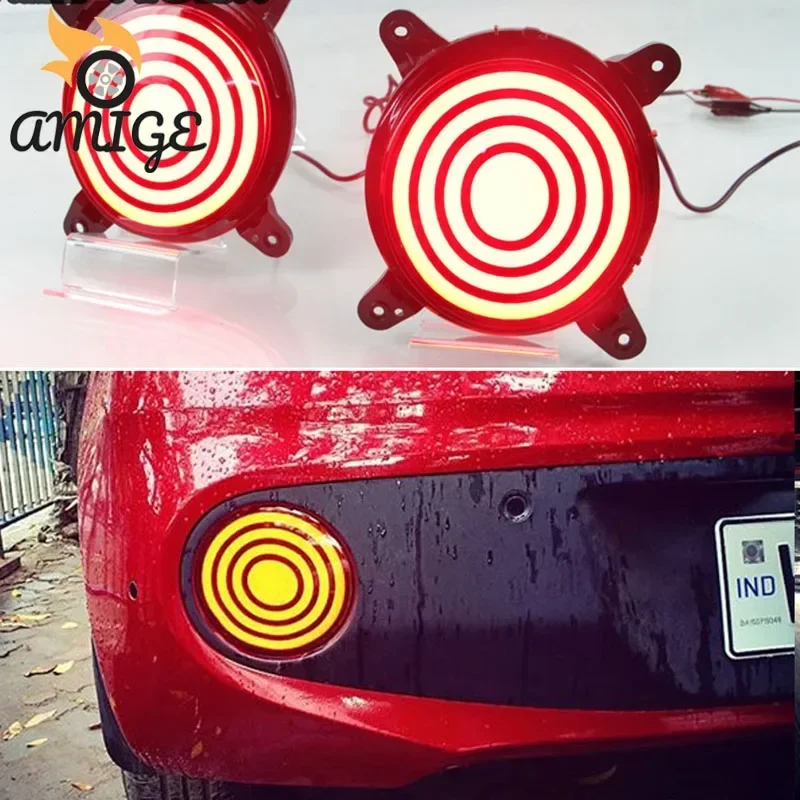 

12 В автомобильные светодиодные задние сигнальные огни для Hyundai Grand I10 2017 2018 2019 отражатель бампера задние фонари резервный стоп-сигнал