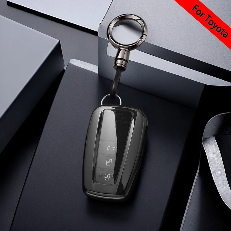 

Simple Style for Toyota Prius Camry Corolla C-HR CHR RAV4 Prado 2018 2022 2 3 4 Button Smart Remote Car Key Case Cover Holder
