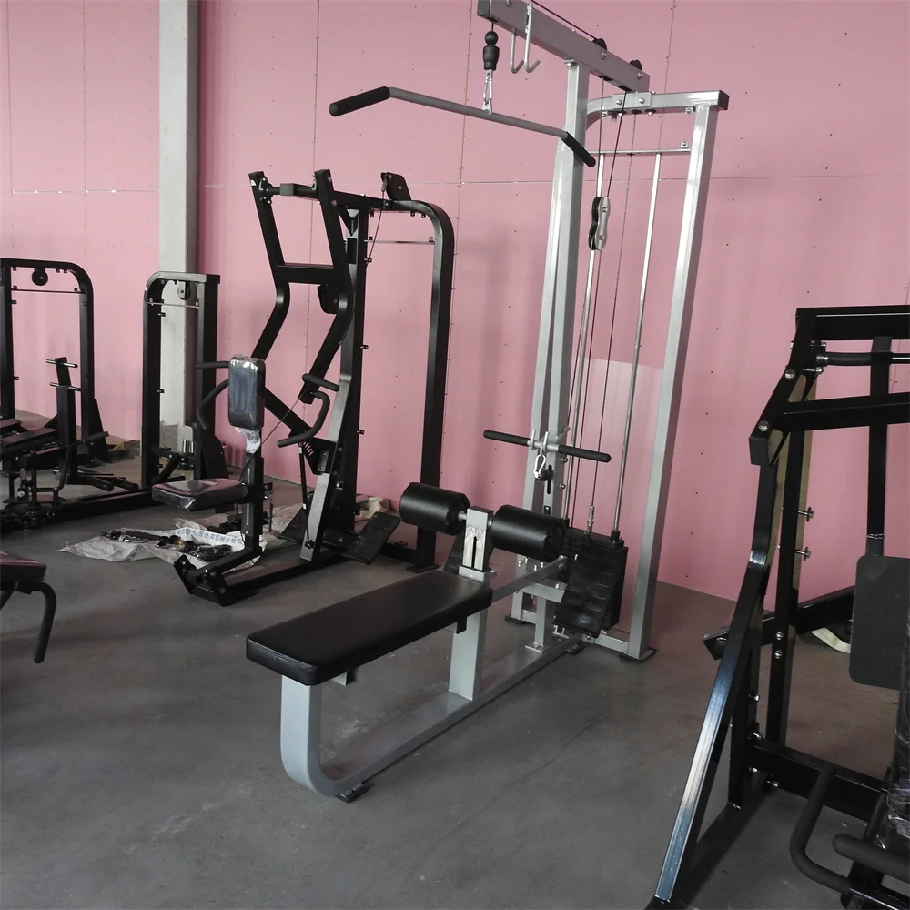 Lat Pull Down Pin Load Selection Machines With Quality Pulley Gym Equipment Strength Training