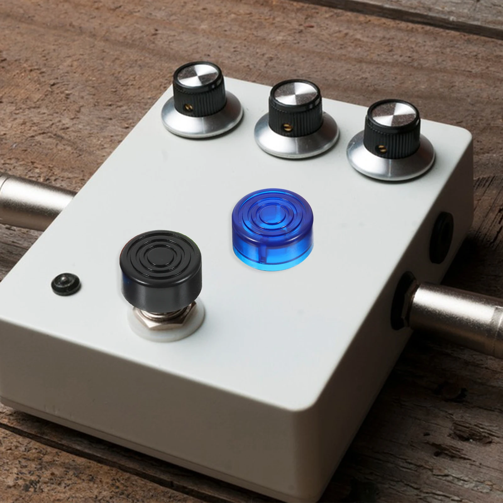 

20 Pcs Guitar Pedal Electric Cap Buttons Footswitch Effect Topper Effects Knobs Cover Caps