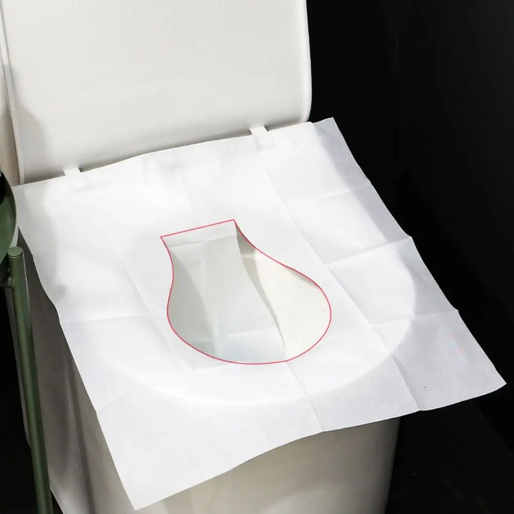 

200 шт., растворимый водоразовый одноразовый чехол на сиденье для унитаза, разлагаемый универсальный коврик для унитаза, белый, большой размер, туалетная бумага, уличная бумага
