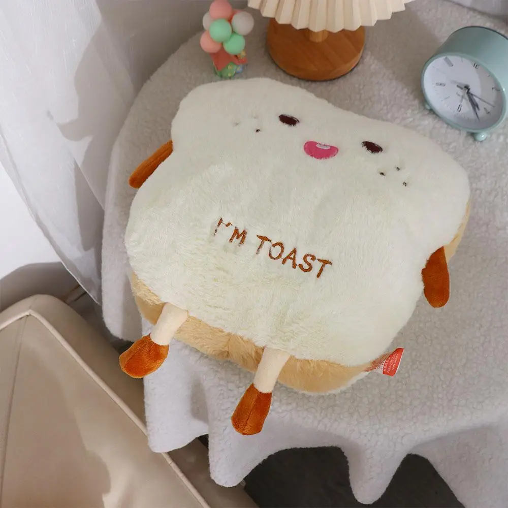 Regalo muñeco de peluche simulación tostada juguete de peluche decoración del hogar almohada de mano cálida almohada de pan de felpa almohada para dormir cojín relleno