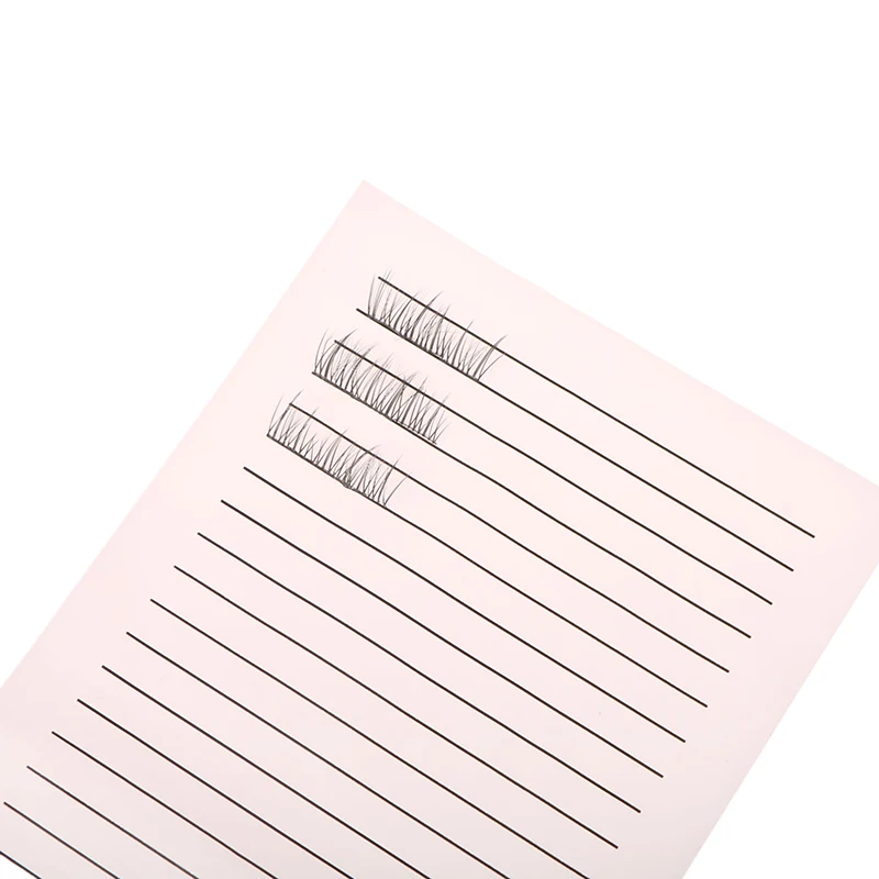 10 Uds. Extensiones de pestañas bandeja de pestañas de mano para colocación de pestañas herramientas de maquillaje de pestañas postizas fáciles de llevar