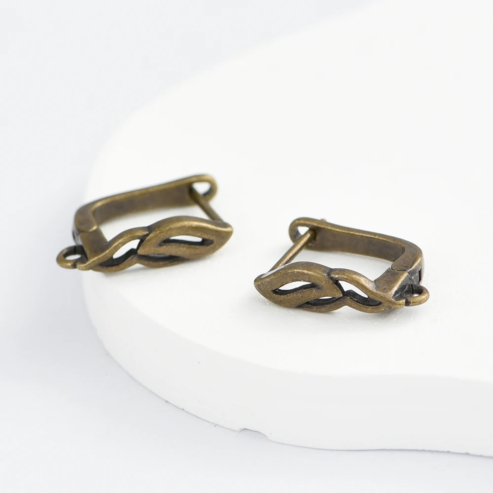 33 Stile YANASI NEU 1 Paar Antik-Bronze Ohrring-Haken für DIY Schmuckherstellung Zubehör Großhandel – Detail 10