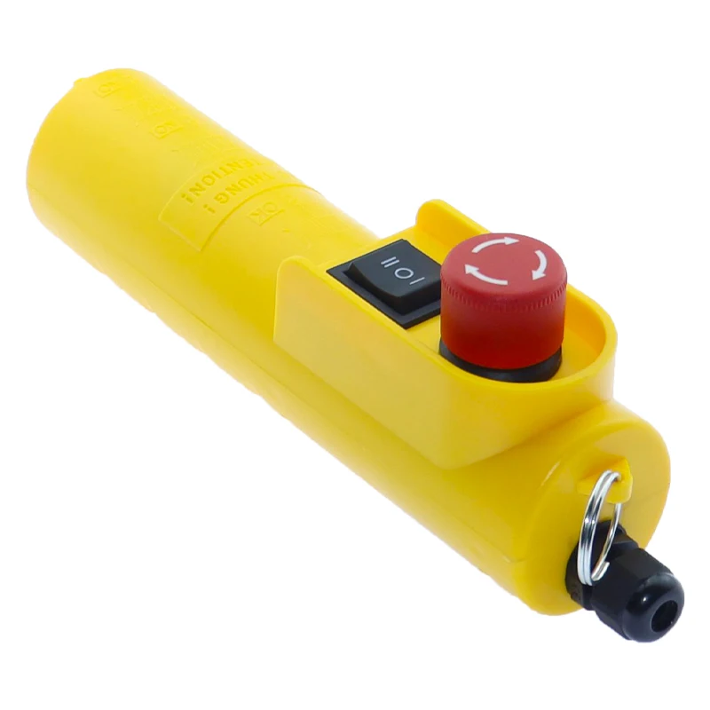 COB-61DRH direct operation rain proof crane control electric hoist with emergency stop mushroom head switch button