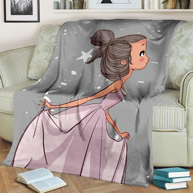 3d Printed Blanket Fairy Swan Unicorn Cartoon 3D Blanket,Soft Throw Blanket for Children Birthday Gift for Office Bed Sofa Cover