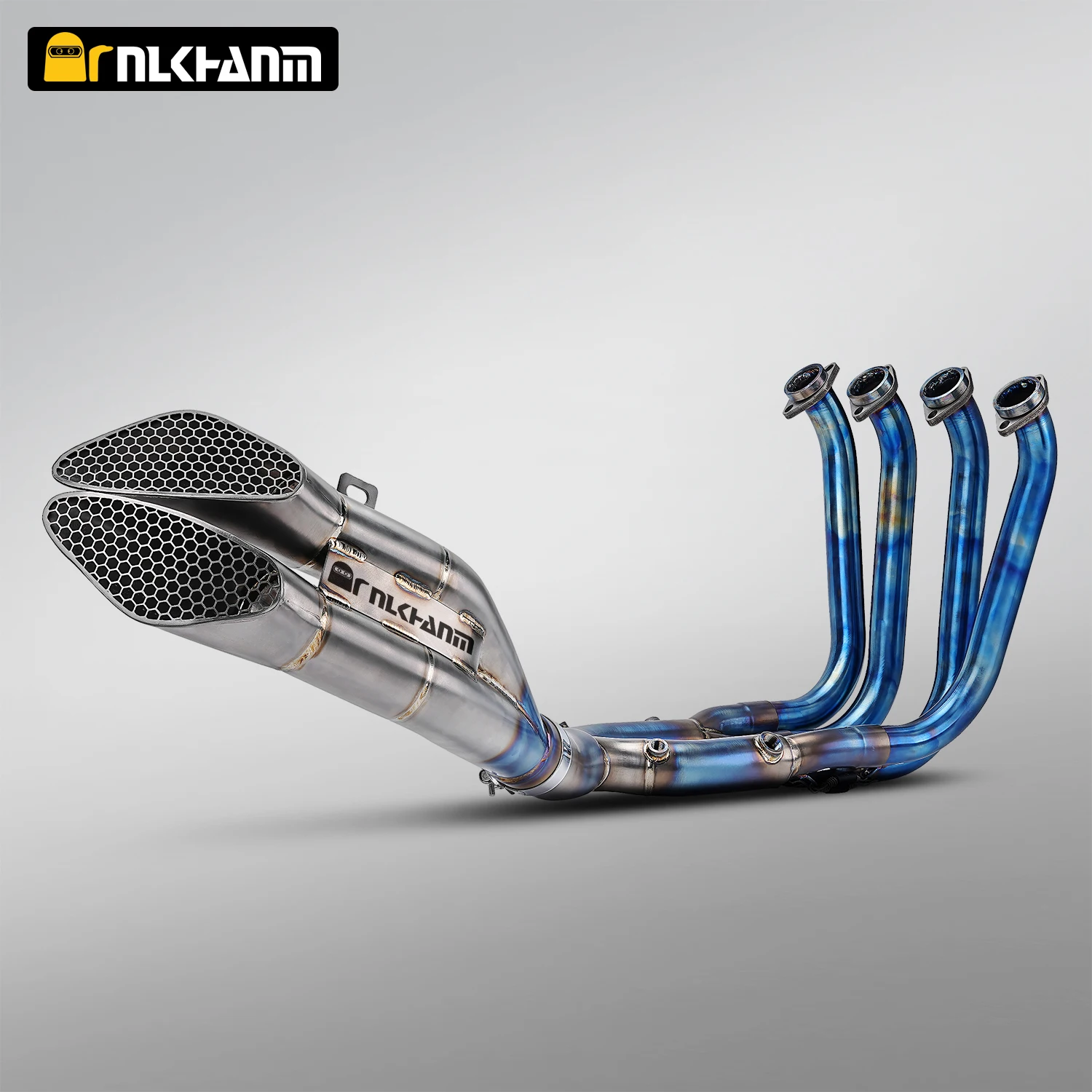 

S1000XR 2019-2024 полная выхлопная система модифицированный титановый сплав мотоцикл двойной выпуск передняя труба скользящий глушитель