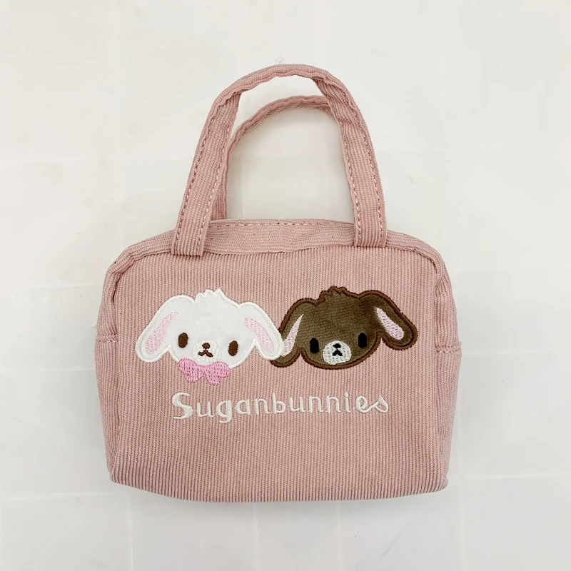 Sugarbunnies Mini Handbag Cute Hand Bags for Women Ladies Kawaii Small Cosmetic Makeup Bag Storage Organizer