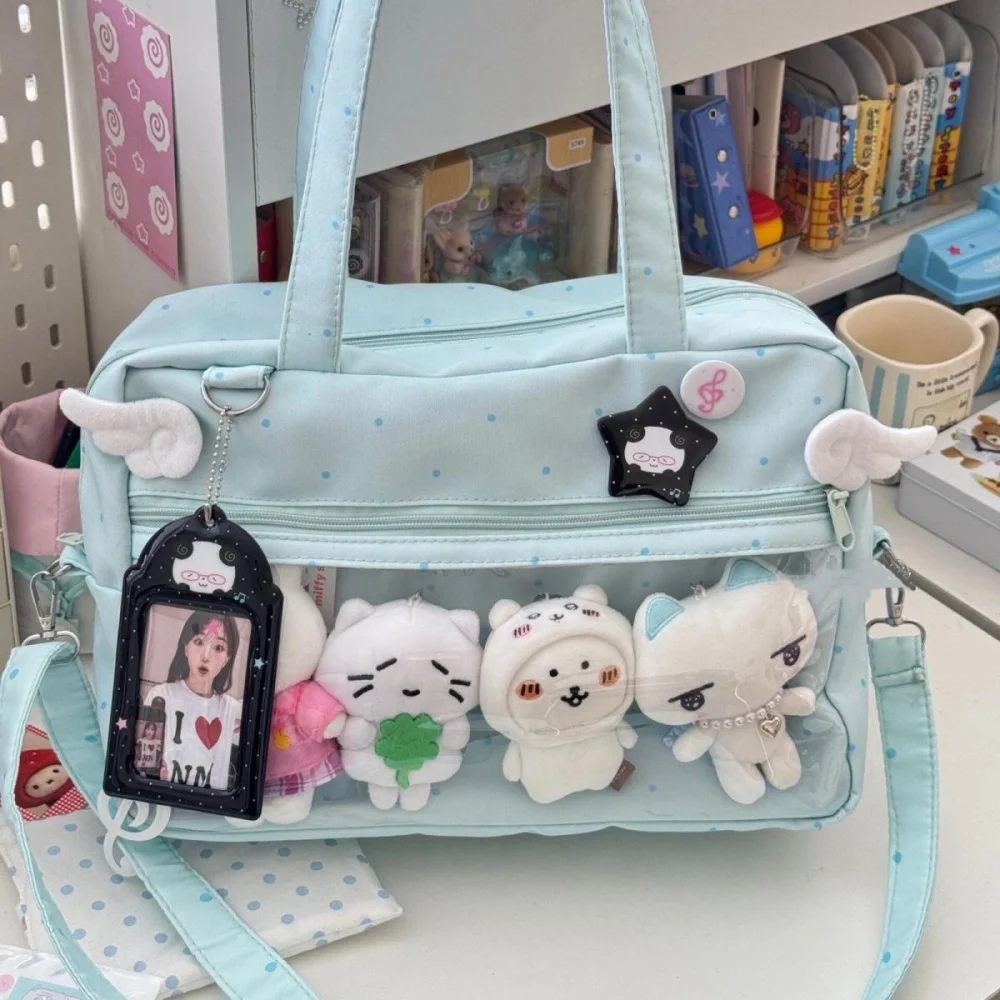College Style Japanese Original Large Capacity Pain Bag Student Daily Versatile Leisure Shoulder Bag Cute Commuter Baby Bag
