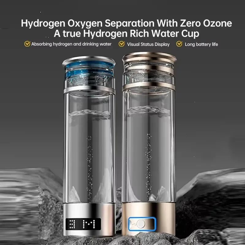 Factory direct sales portable hydrogen water bottle SPE PEM smart hydrogen water bottle anti-aging health
