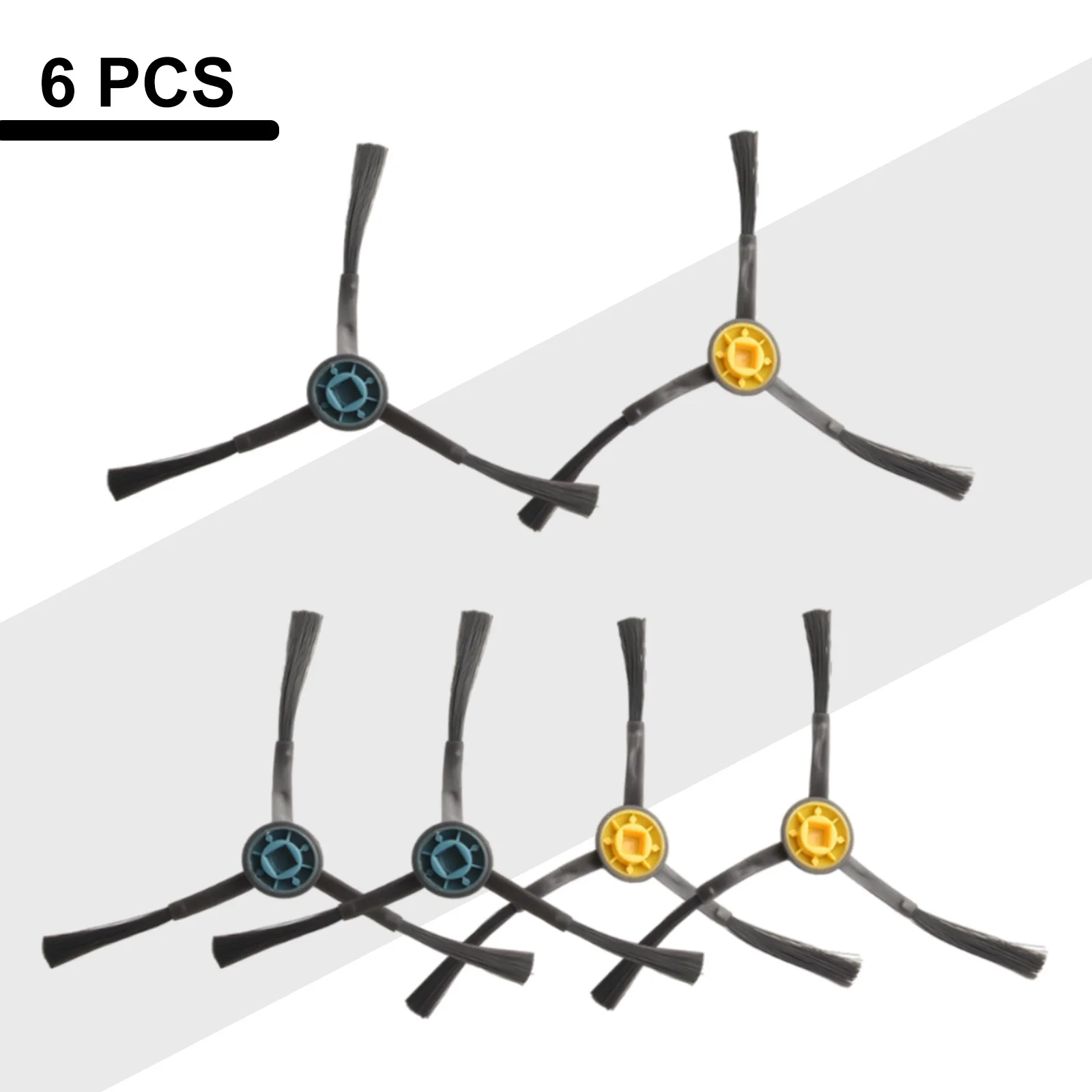 Side Brush Replacement Set for Fakir Robert 770 Robot Vacuum Cleaner Includes 6 Brushes for Better Dirt Removal