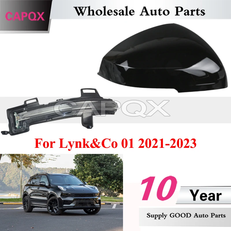 

CAPQX Rearview Mirror Cover For Lynk&Co 01 2021-2023 Turn Signal Light Mirror Lamp