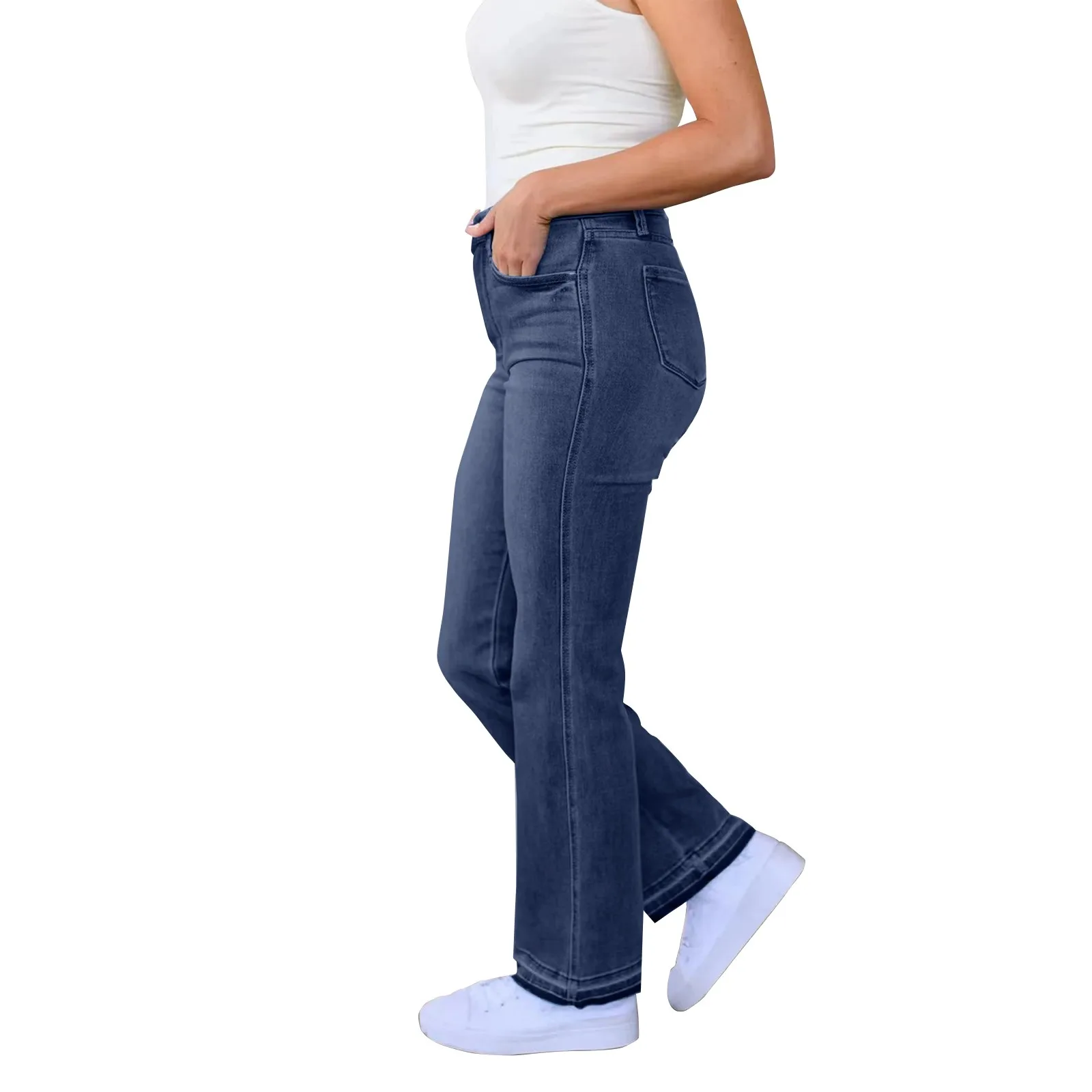 

Женские джинсы с высокой талией, винтажные прямые мешковатые джинсовые брюки, уличная одежда в американском стиле, модные повседневные джинсовые брюки с широкими штанинами
