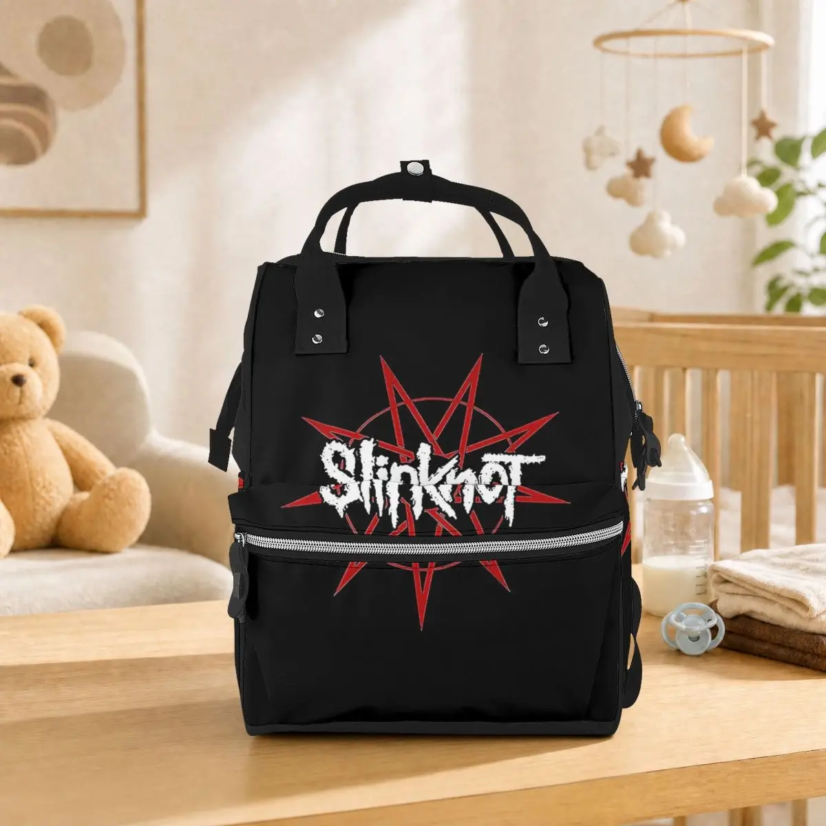 S-Slipknots Heavy Mental Music (1) Student Backpack School Bag Hiking Travel Daypack for Men Women Bookbag Shoulder Bags