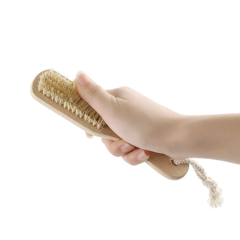 

1Pcs Double Side Pedicure File Stone Bristle Callus Remover Foot Scrub for Dead Skin Removal with Hanging Rope Pedicure File