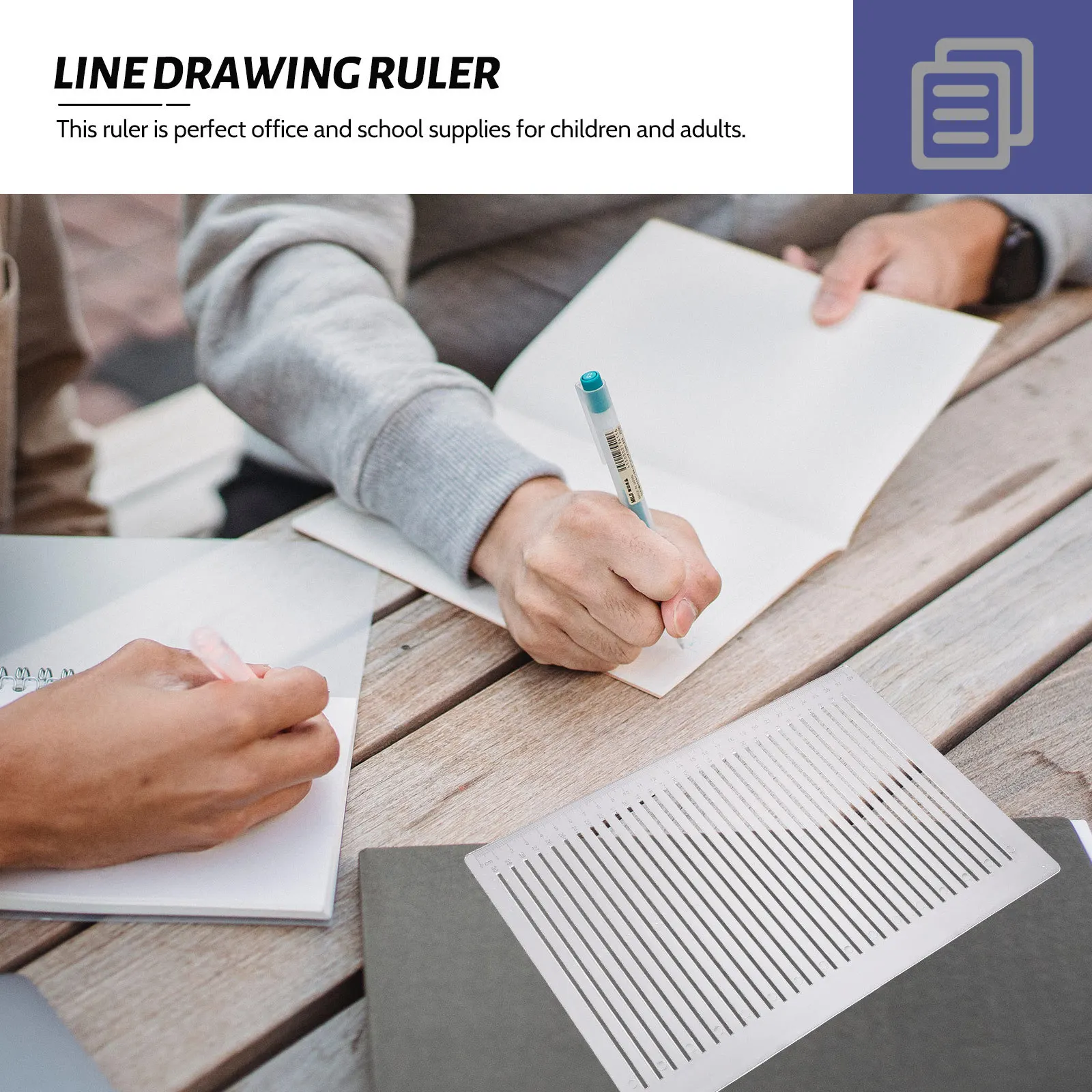 Line Drawing Tool Ruler for College Ruled Template Multiple Rulers Drafting Paper