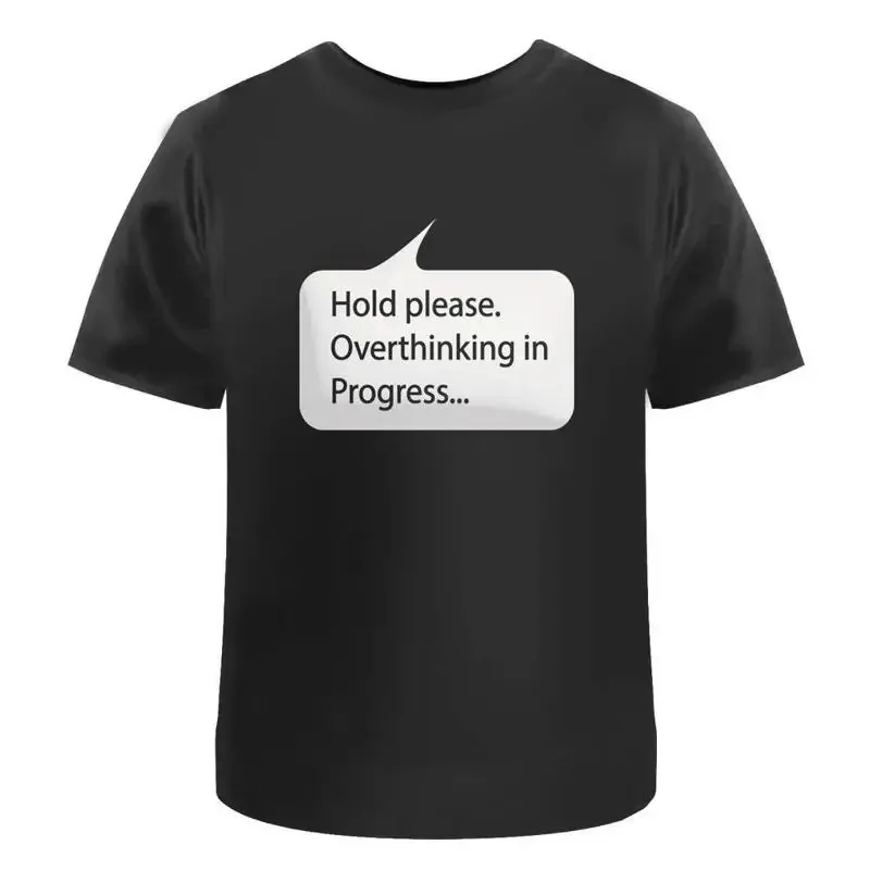 Overthinking In Progress' Cotton T Shirt Ta050908