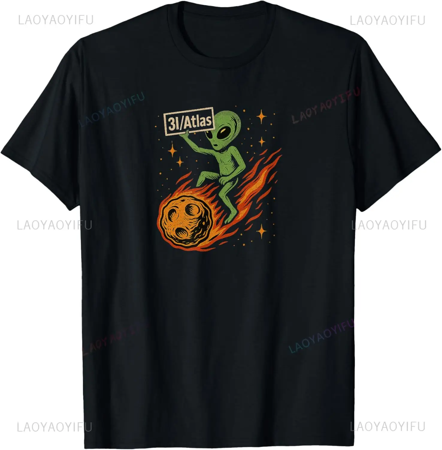 3I/Atlas 3I Atlas Interstellar Comet or Alien Technology T-Shirt Individuality Streetwear Clothing Mens T Shirt Y2k Camisas