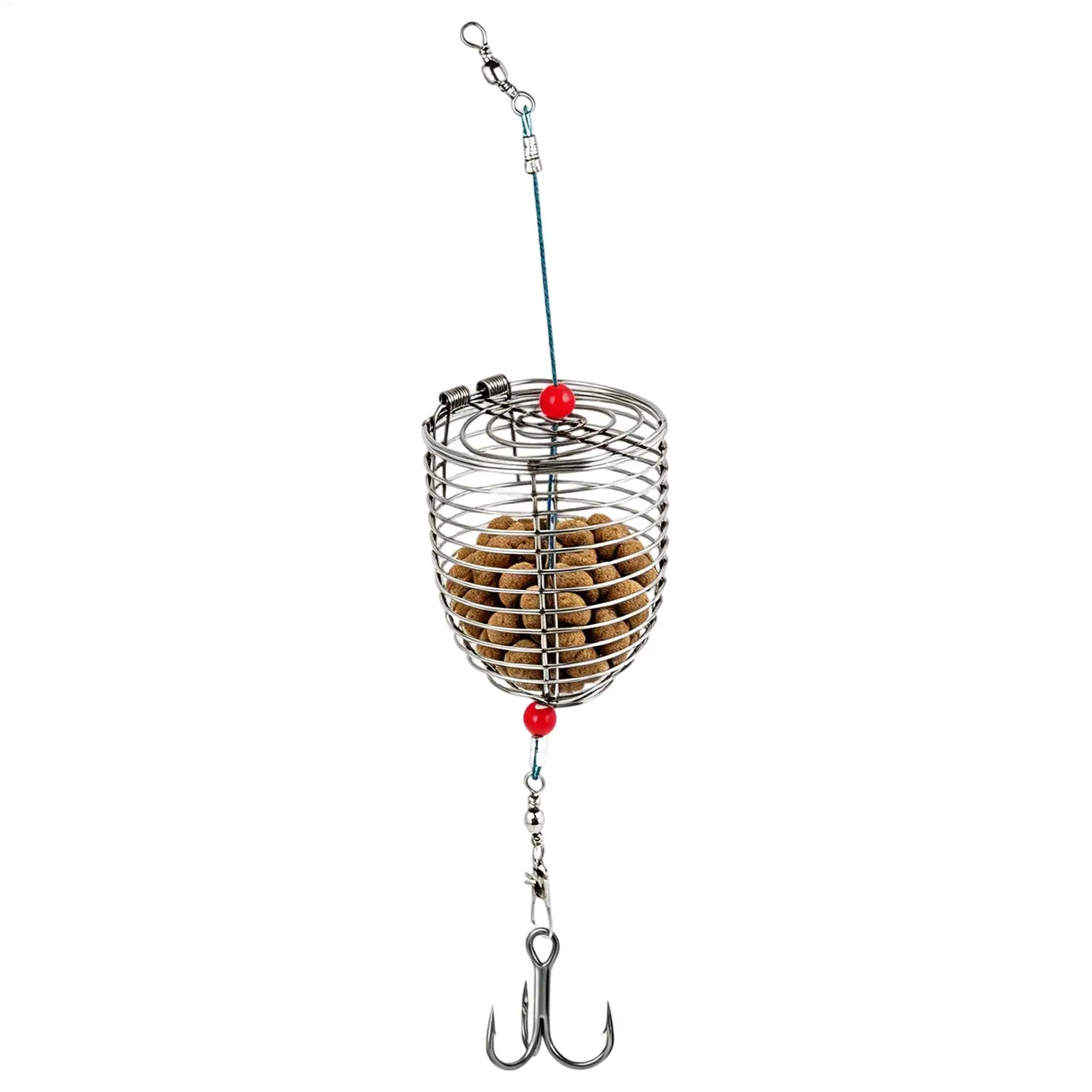 Bait Cage for Fishing Rustproof Stainless Steel Reusable Fishing Cage Small Trap Basket for Fresh Water Saltwater Deep Sea Pond