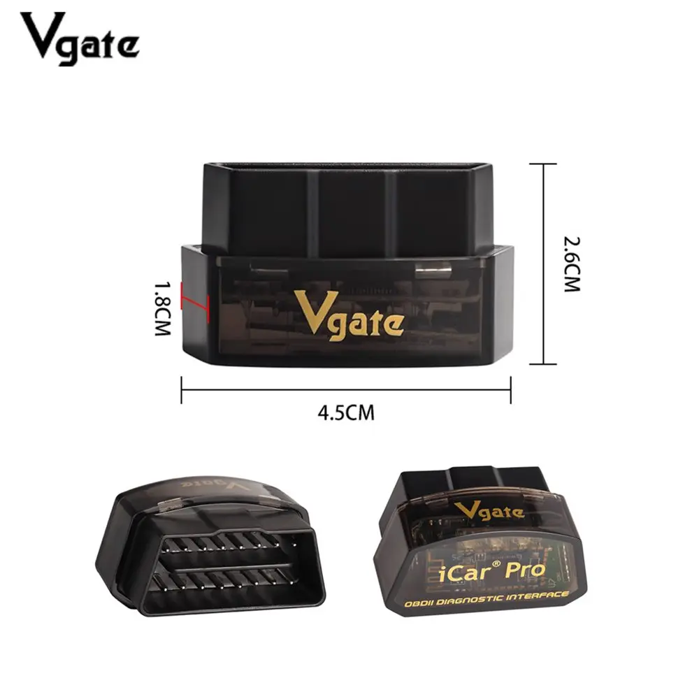 Vgate iCar Pro elm327 V2.3 OBD 2 OBD2 Car diagnostic Tools WIFI Bluetooth 4.0 for Android/IOS BT3.0 For Android ODB2 Car Scanner