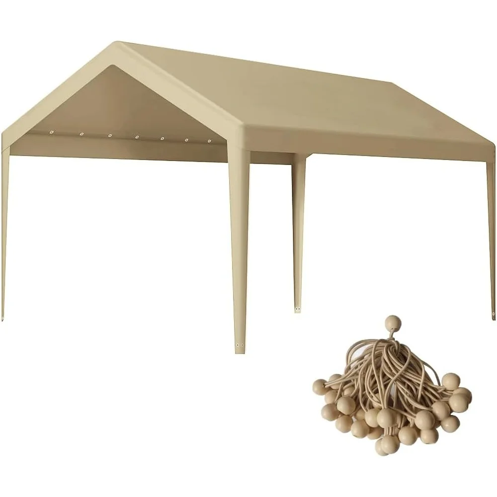 Robuste Carport-Ersatzabdeckung, wasserdichter Baldachin-Zeltunterstand mit Stoffbeinstange, Röcke, Ösen, einfache Installation 36