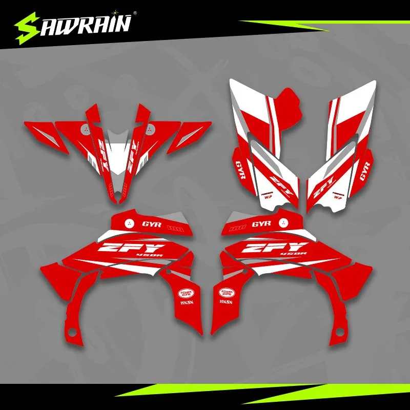 

Наборы наклеек с графикой мотоцикла Sawrain для YAMAHA 09-13 YFZ450R ATV