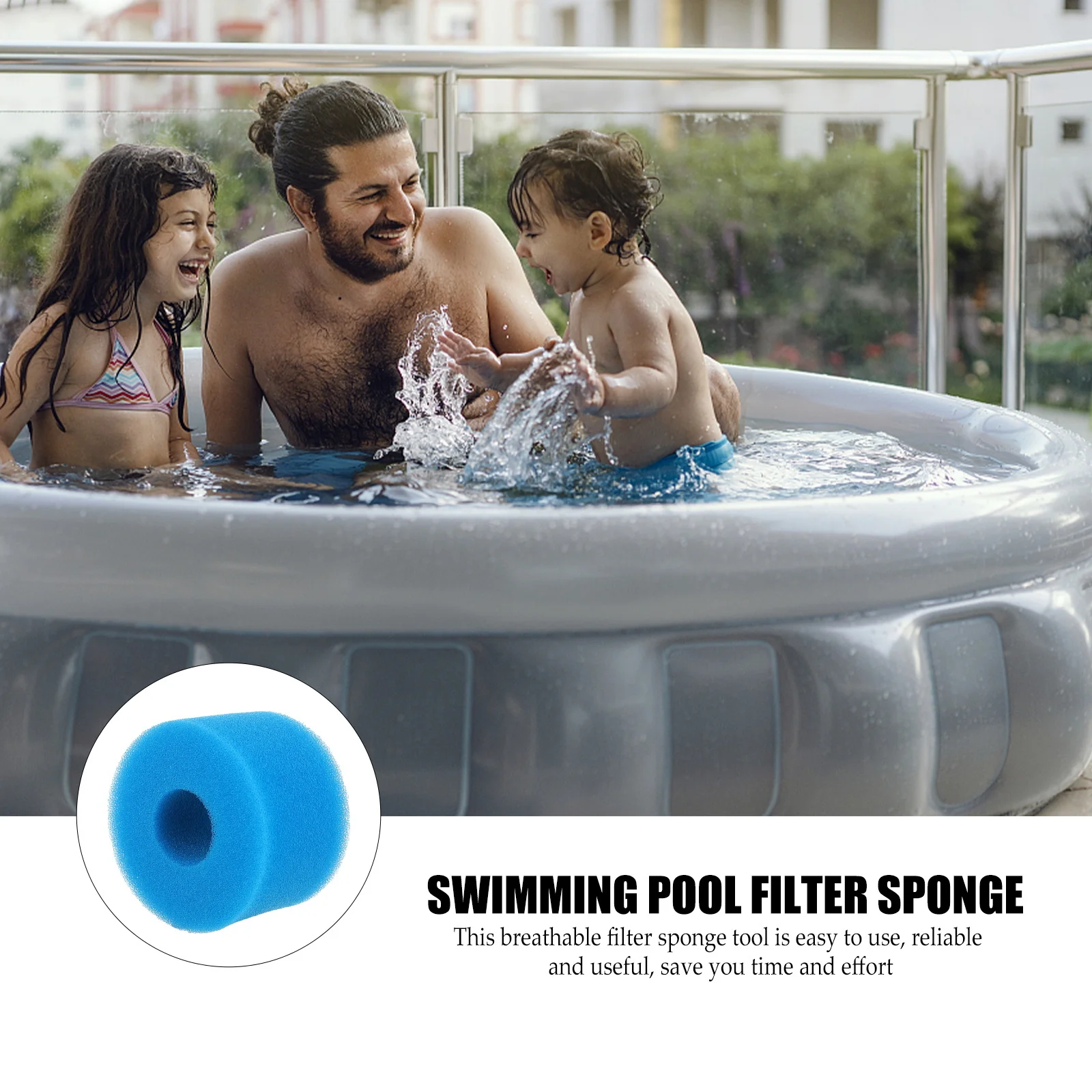 

Pool Replacement Filter Sponge High Density Flexible Breathable Indoor Outdoor Swimming Pool Cleaning Tool Strainer Sponge