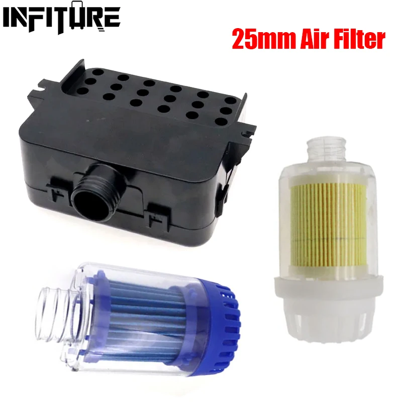 

25 мм воздушный дизельный стояночный обогреватель, прозрачный желтый воздухозаборный фильтр, глушитель для Webasto Dometic Eberspacher, обогреватели, аксессуары