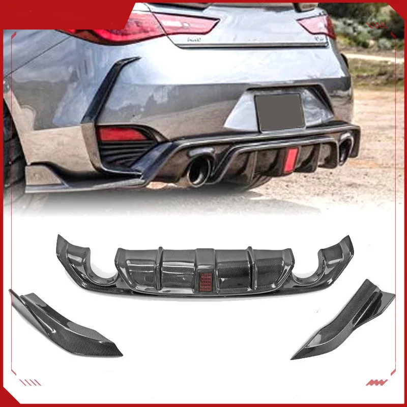 

Applicable to Infiniti Q60 CV37 carbon fiber modification parts TYPEV version rear lip spoiler rear corner rear lip 2017