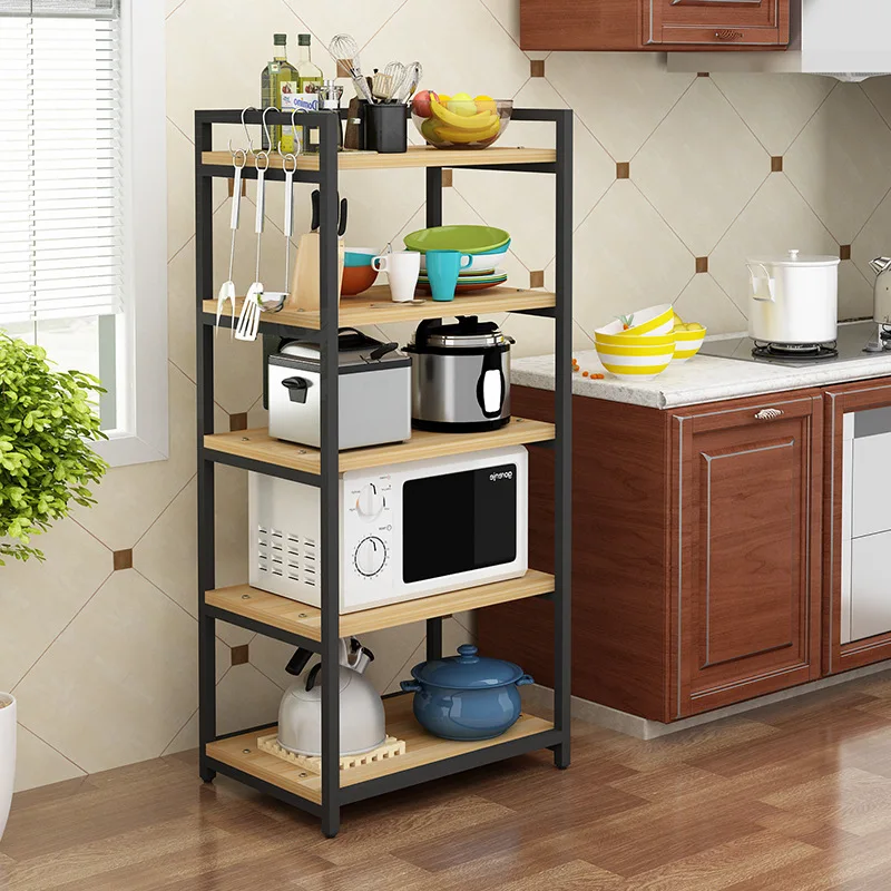Kitchen rack Floor-to-ceiling multi-layer microwave oven rack