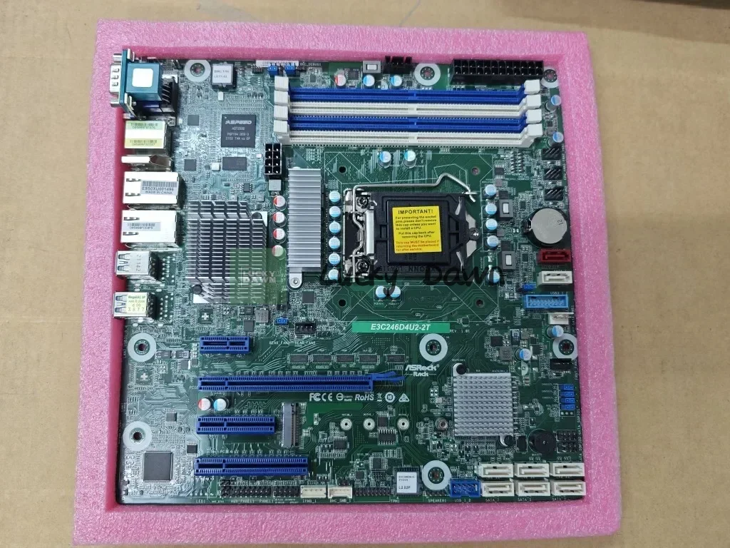 

High-end New Main Board E3C246D4U2-2T, MATX, IPMI, Dual Port X 5.50 Million Megabit NAS Preferred