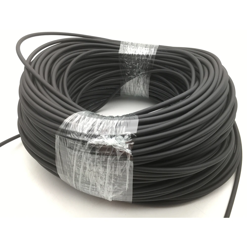 SM,2C,G657A1,4.0mm Armored TPU Black Cable, SCAPC-SC/APC, 100M With PD Protector(1M from Plug to SC Connector With White Num