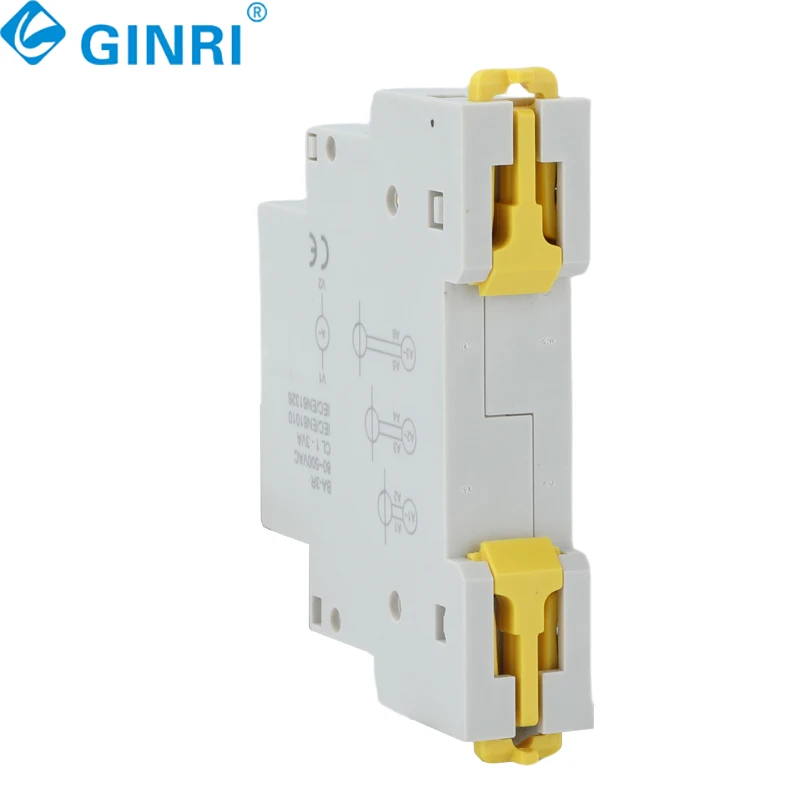3PCS Digital Amp Meter DIN Rail Mounted AC 80-500V 220V 380V 100A Ampere/Current Mini Meter For Industrial Applications