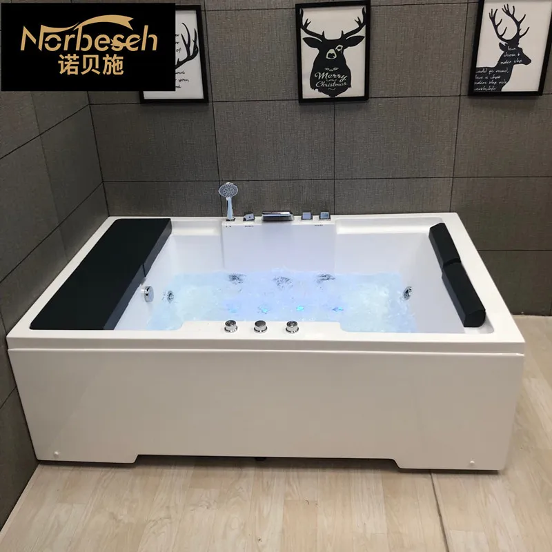 Baño de surf de doble Jacuzzi, baño independiente para parejas en casa de hotel, fabricante 1,7/1, venta al por mayor de una pieza