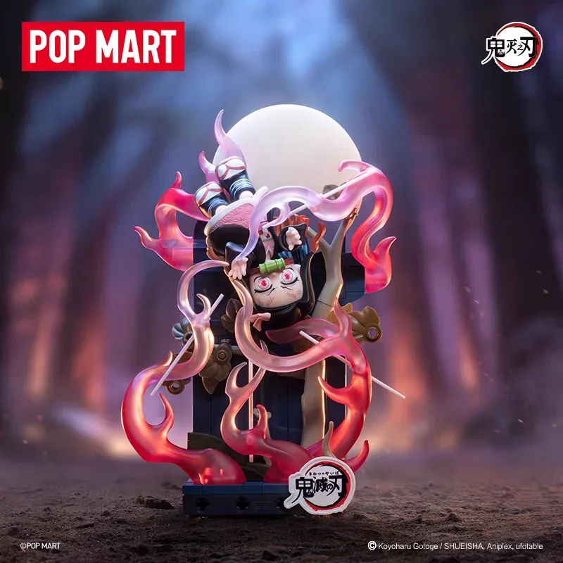 POP MART DEMON SLAYER Unwavering Resolve Arc Series Block Flgures Genuine Blind Box Doll Mystery Box Original Toys Gift view 3