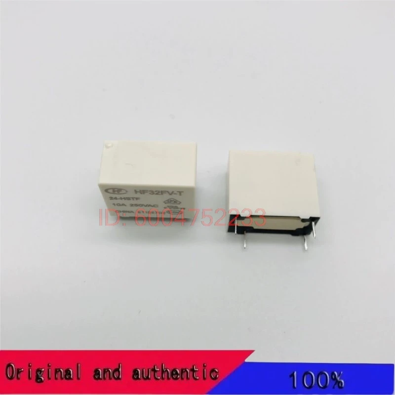 10PCS HF32FV-T-5/12/24-HSTF HTF group 1 normally open 4-pin 10A Hongfa relay 005V12V24V