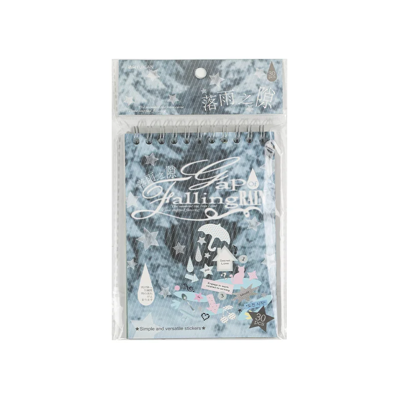 

30/60pcs Die-Cut Sticker Book Japanese Food & Dessert Vintage Showa Style Matte Glossy Finishes School Stationery Supplies