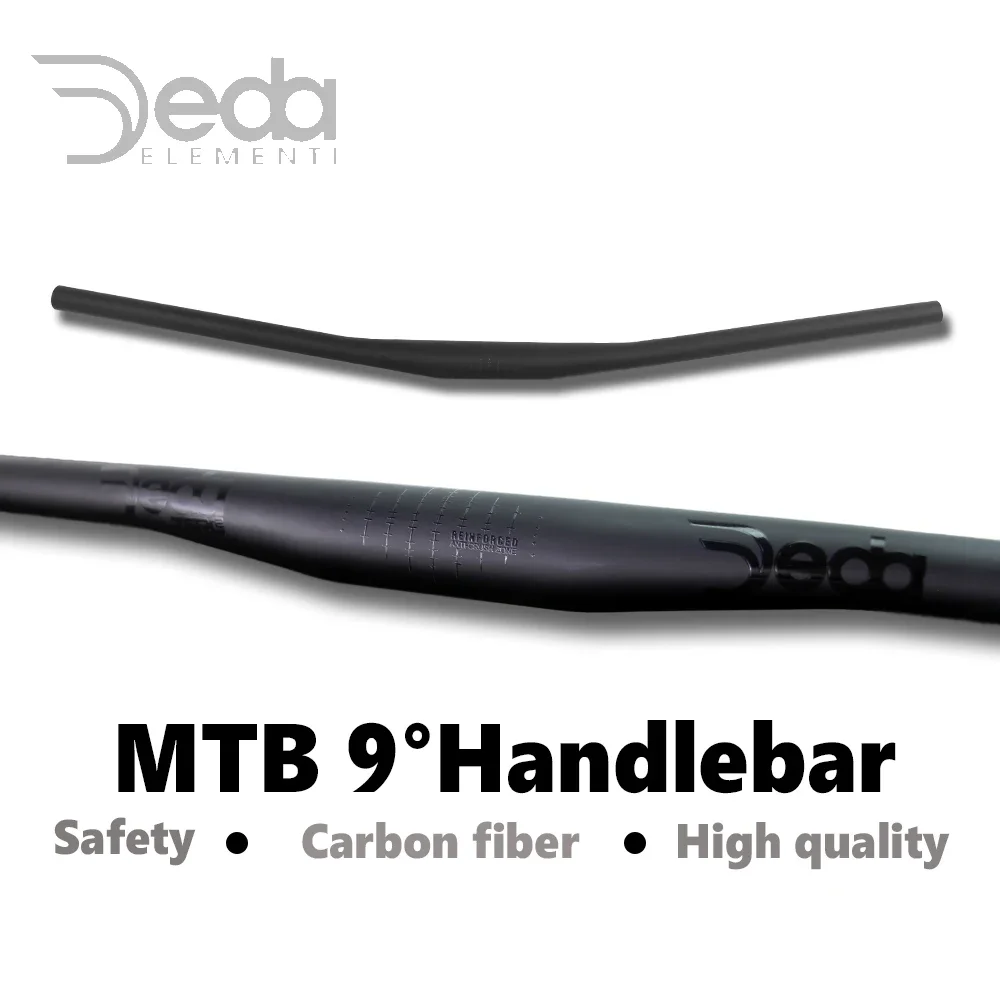 

Руль для горного велосипеда Deda, матовый черный, XC MTB, 9 градусов, полностью карбоновый, 31,8 x 680-760 мм, детали для велосипеда