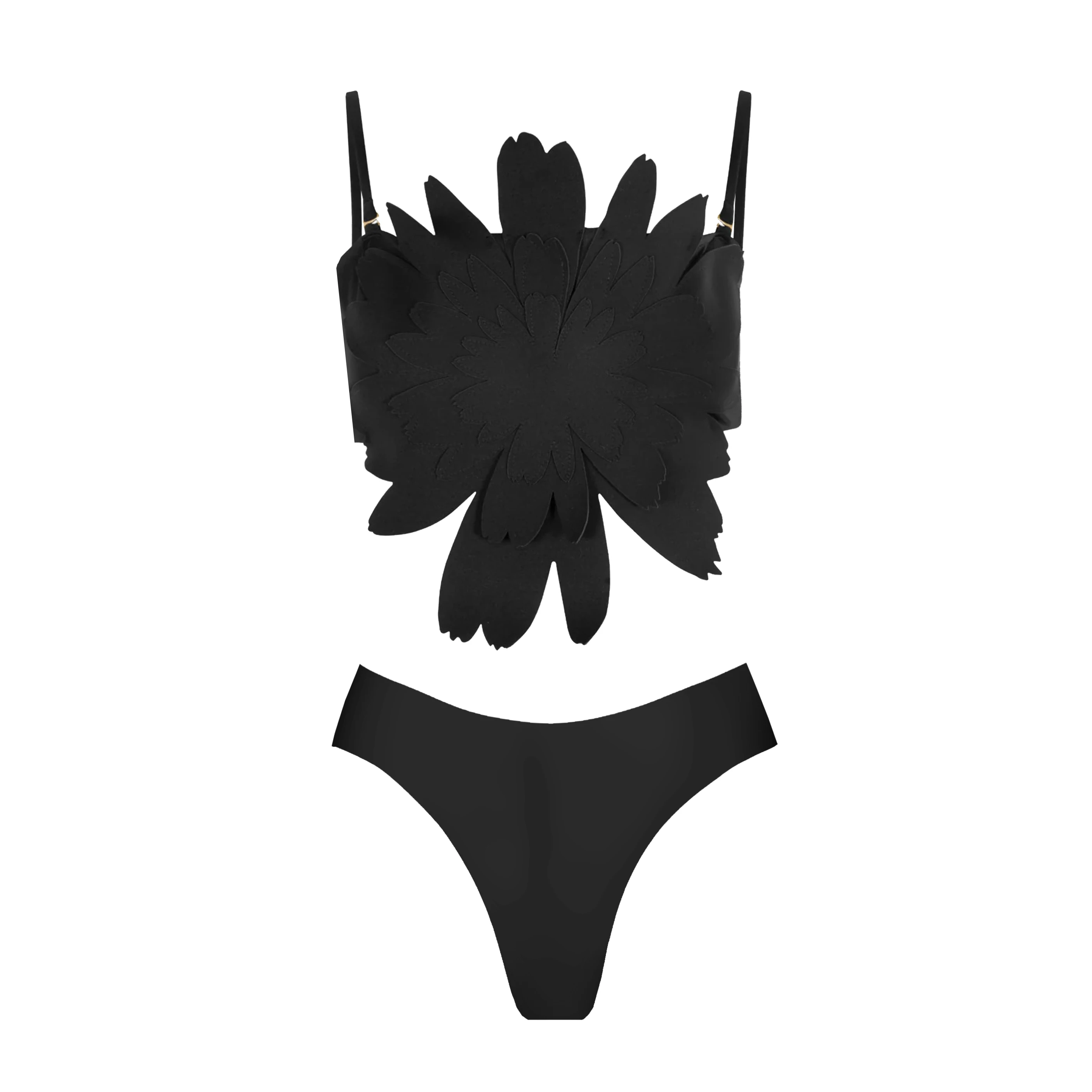 

Large Floral Applique Biquini Women Bathing Suit Fashion Mujer Adjustable Separate Bikini Swimwear Luxury Lady Swimsuit Outfits