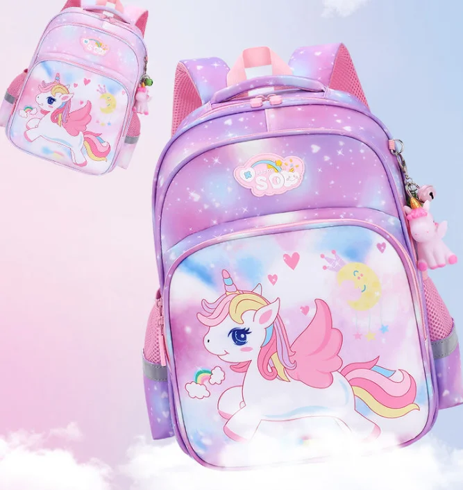 Детский Школьный рюкзак на колесиках, чемодан на колесиках для девочек, школьная сумка на колесиках